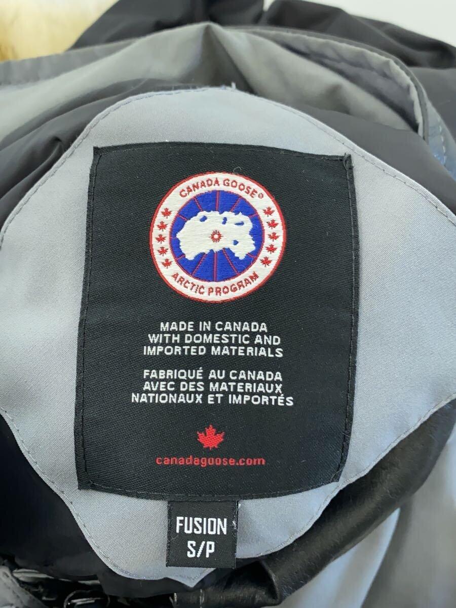 CANADA GOOSE◆BANFF PARKA/バンフ/フーデットダウンジャケット/S/ナイロン/GRY/無地/4074MA_画像3