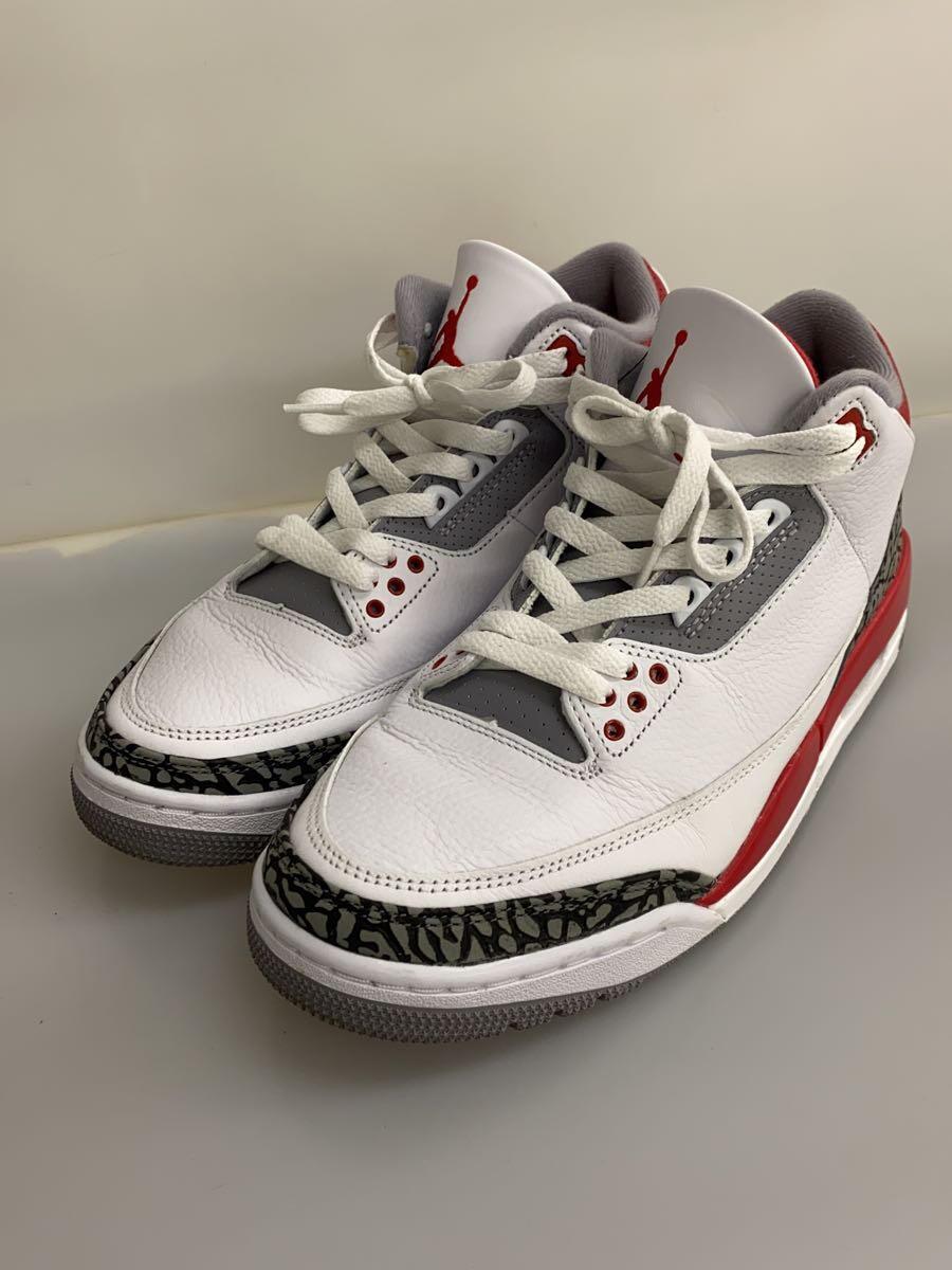 NIKE◆AIR JORDAN 3 RETRO OG_エアジョーダン 3 レトロ OG/26.5cm/WHT_画像2