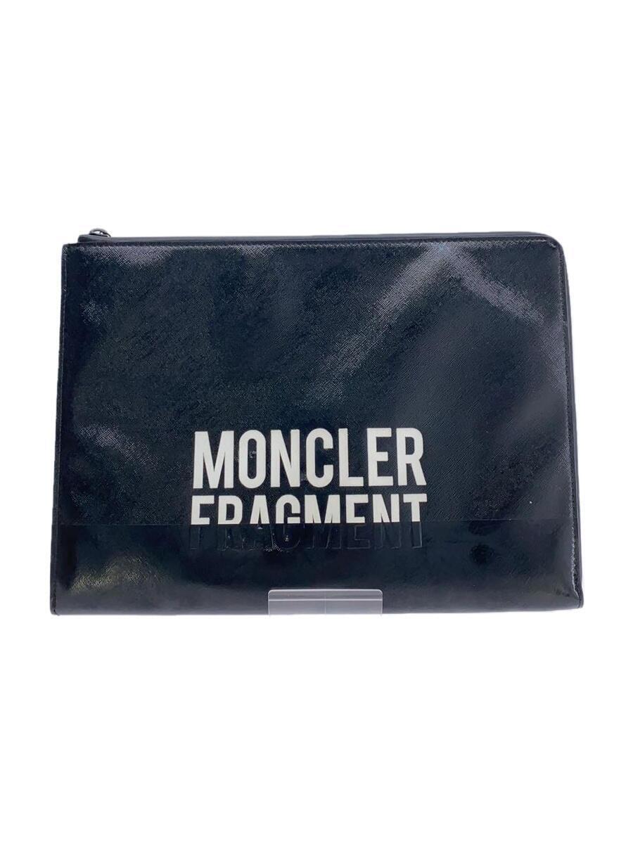 MONCLER◆セカンドバッグ/PVC/BLK/無地/LAPTOP CASE_画像1