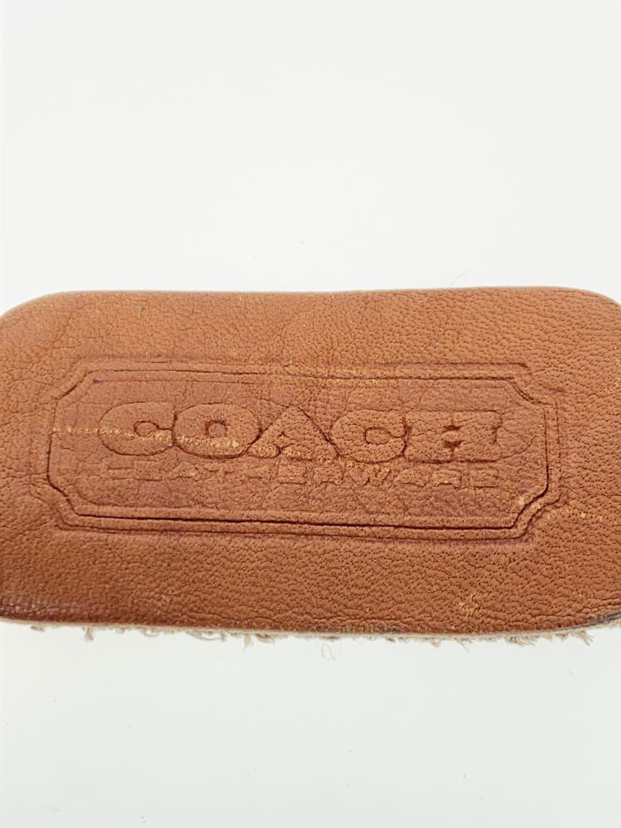 COACH◆ショルダーバッグ/レザー/BRW/6839/オールドコーチ/ターンロック/金具青サビ・全体的_画像5