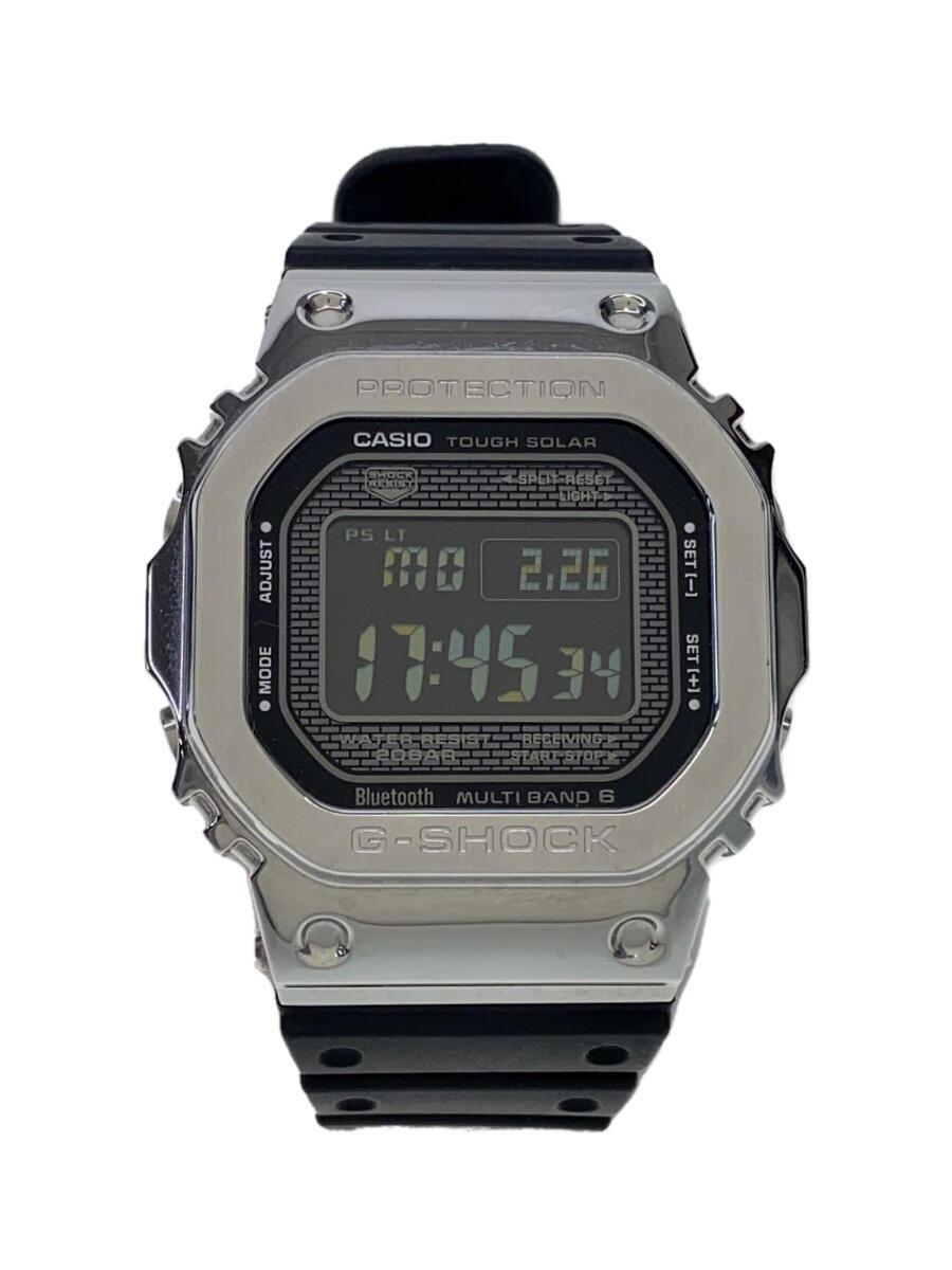 CASIO◆ソーラー腕時計・G-SHOCK/デジタル/シルバー/ブラック/GMW-B5000-1JF_画像1