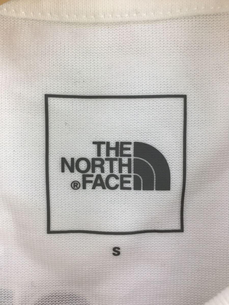 THE NORTH FACE◆Tシャツ_NT32159/S/コットン/WHT/プリント_画像3