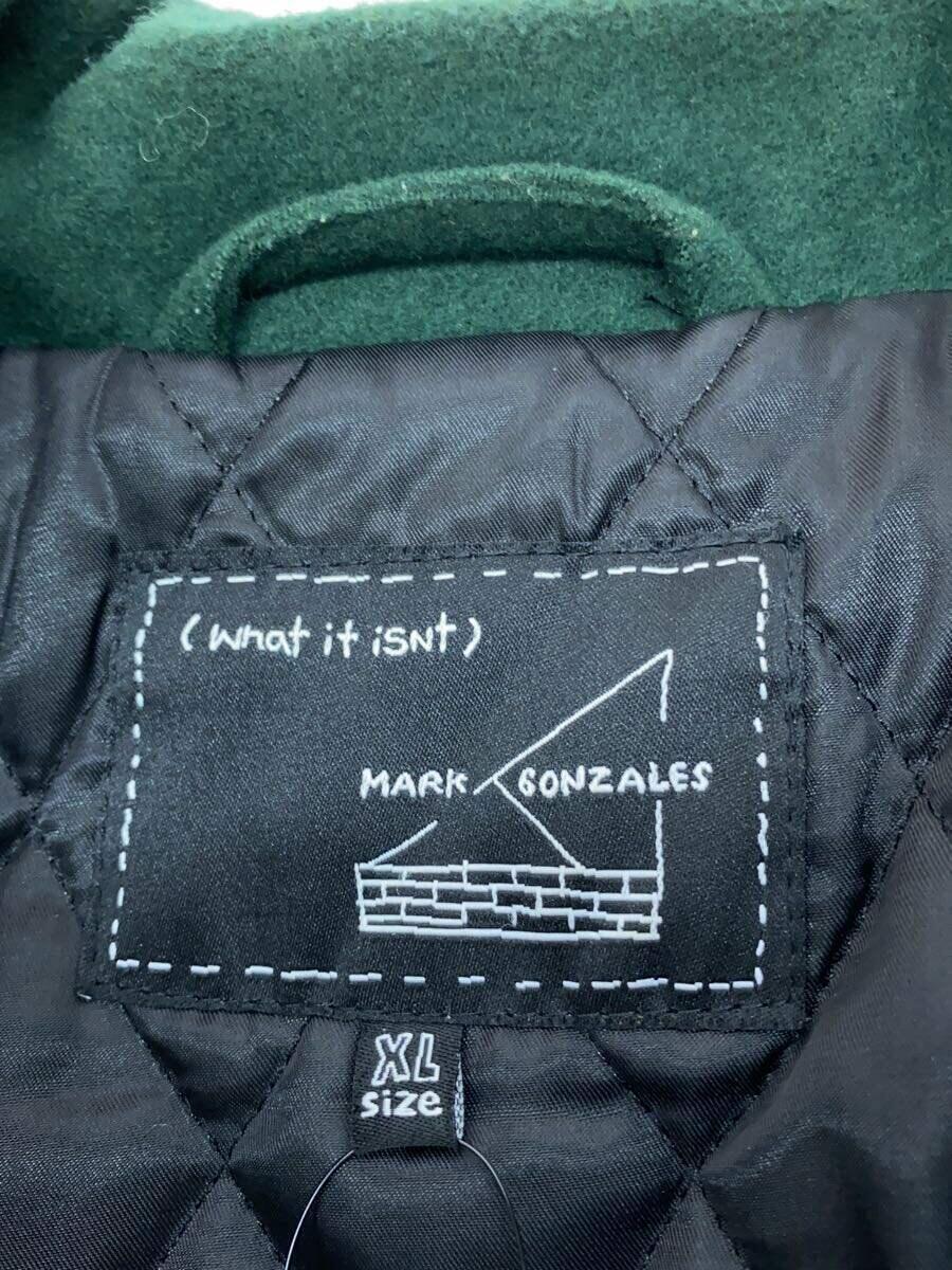 (What it isNt) ART BY MARK GONZALES◆スタジャン/XL/ポリエステル/GRN/2H5-62921_画像3