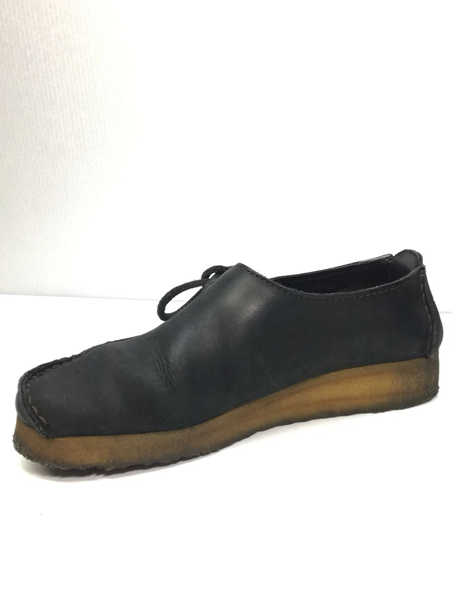 Clarks◆クラークス/ワラビー/シューズ/UK4/ブラック/レザー/500691_画像7