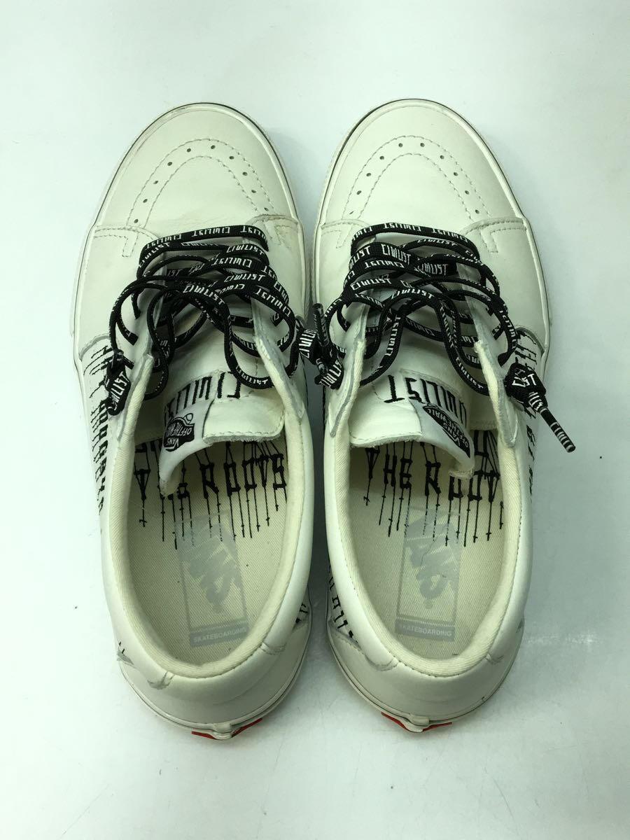 VANS◆バンズ/ローカットスニーカー/27.5cm/ホワイト/レザー/SK8-LOW/CIVILIST SKATE_画像3