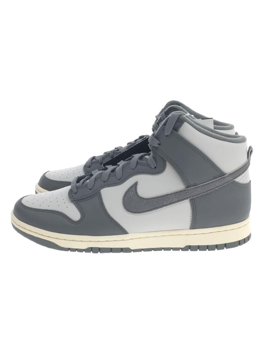 NIKE◆DUNK HI RETRO SE_ダンク HIGH レトロ SE/29cm/GRY