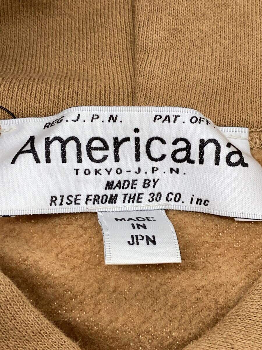 Americana◆長袖ワンピース/-/コットン/BRW_画像3