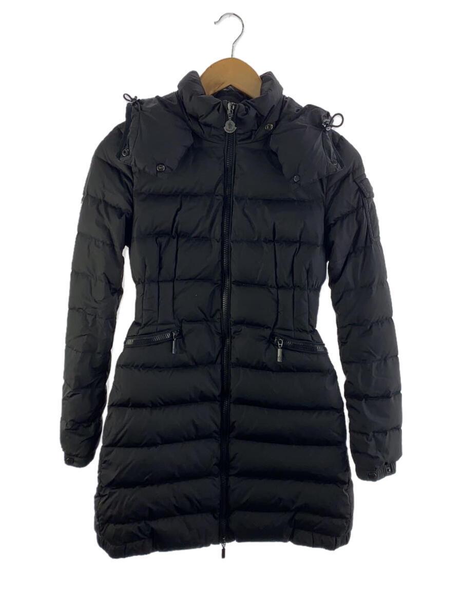 MONCLER◆ダウンジャケット/XS/ナイロン/BLK/無地/142-093-49372-05/シャーパル_画像1