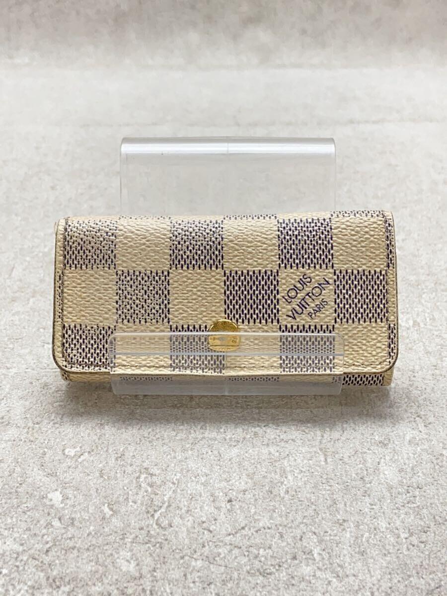 LOUIS VUITTON◆ミュルティクレ4_ダミエ・アズール_WHT/-/WHT/総柄/レディース