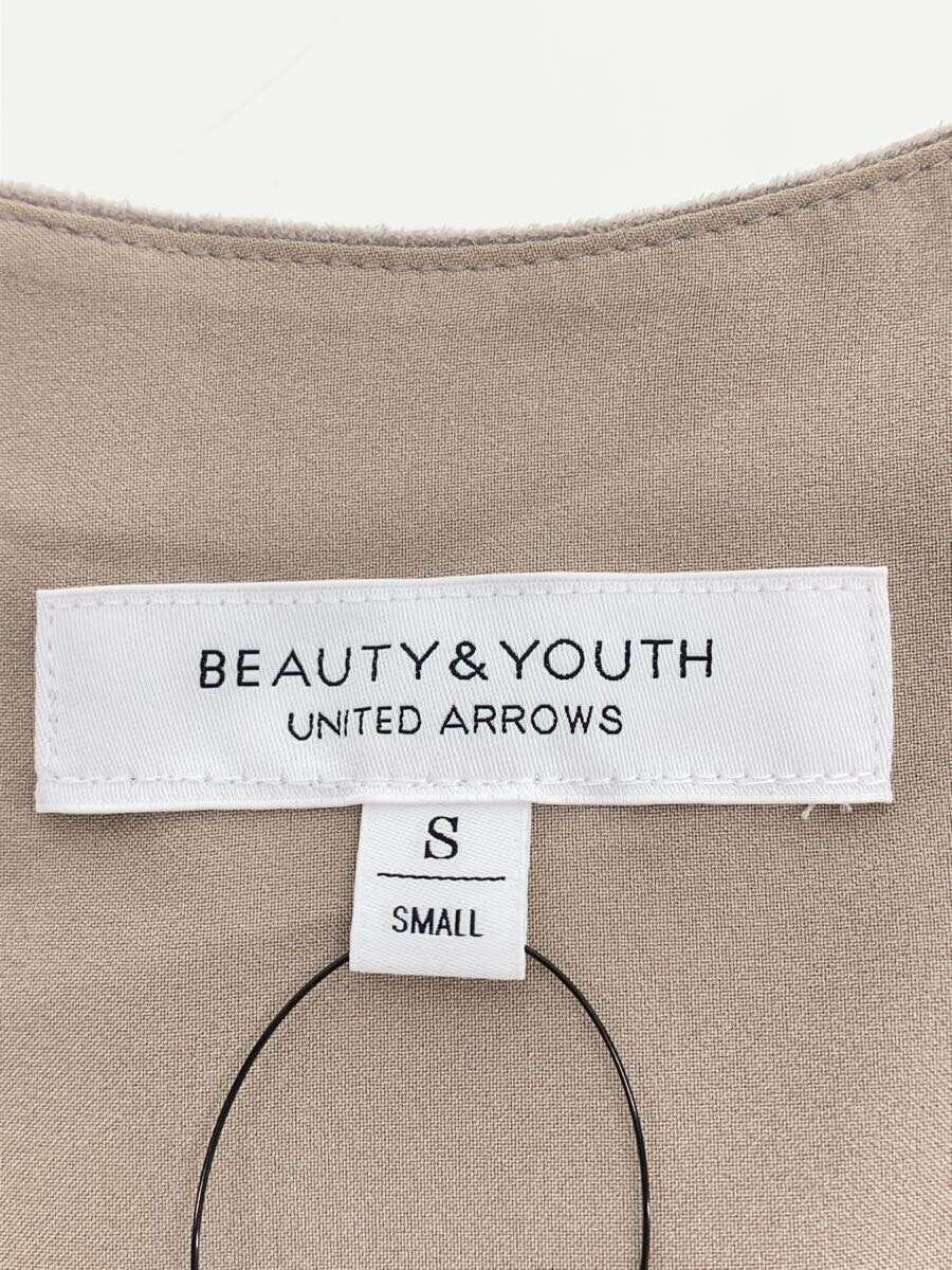 BEAUTY&YOUTH UNITED ARROWS◆ビューティーアンドユースユナイテッドアローズ/キャミワンピース/S/ポリエステル/グレージュ/_画像4