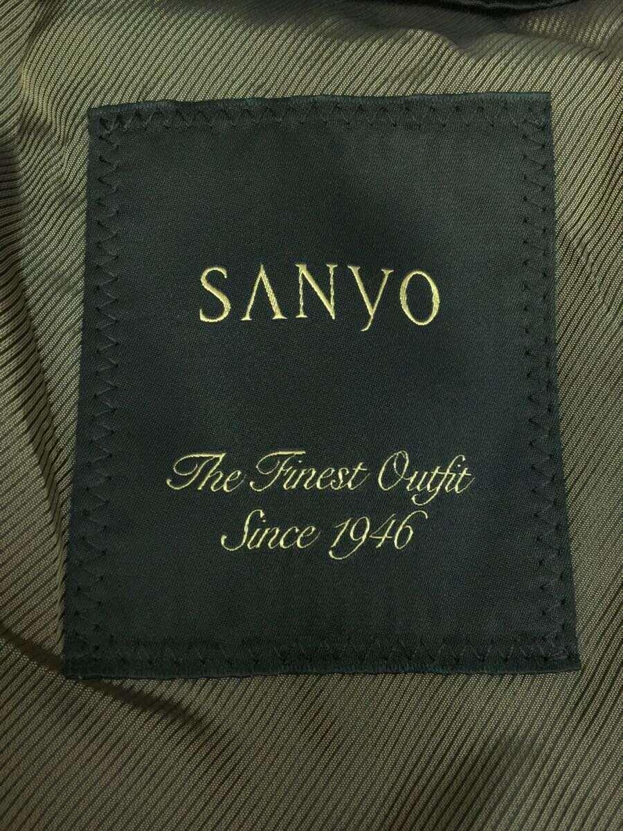 SANYO* Sanyo /100 year coat / trench coat / liner attached /40/ cotton / black /T1A72-001-78