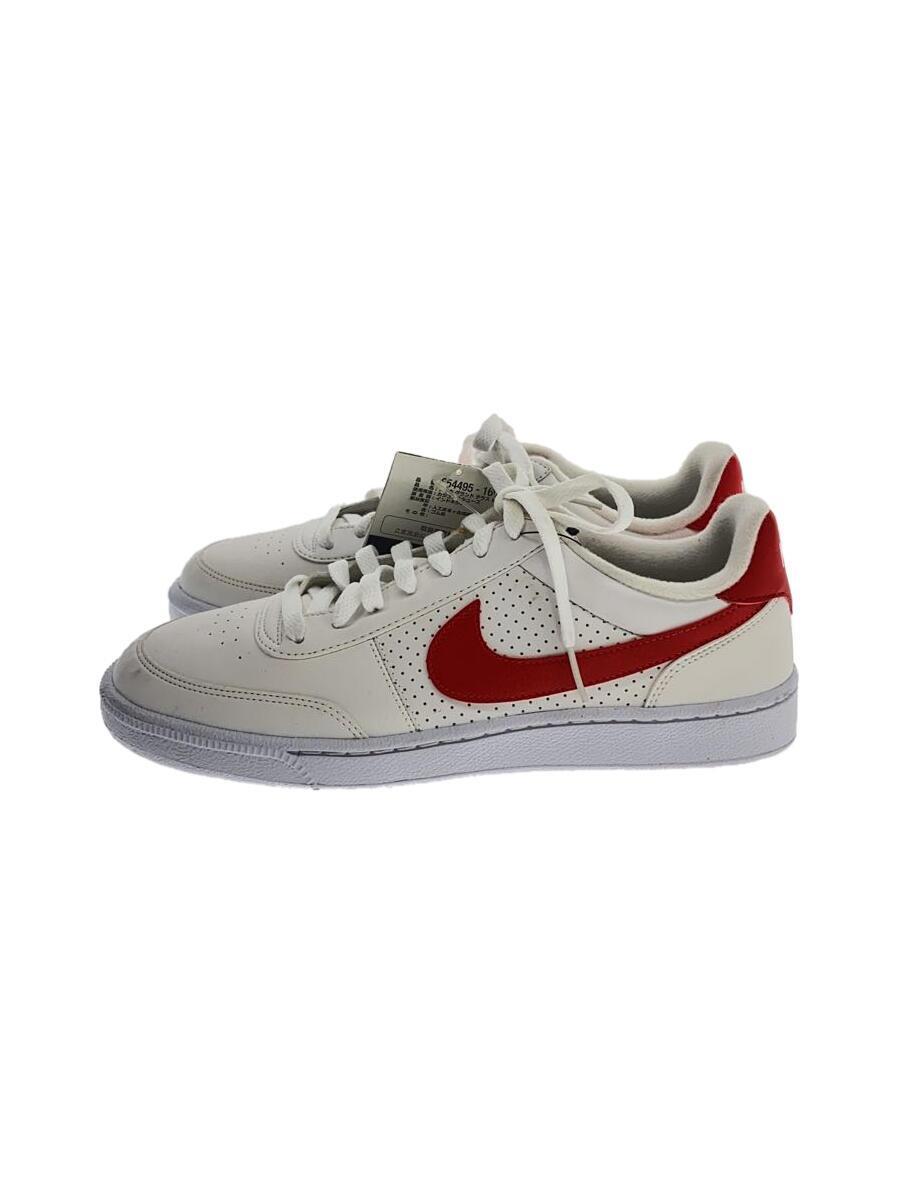 NIKE◆ローカットスニーカー/L/WHT/レザー_画像1