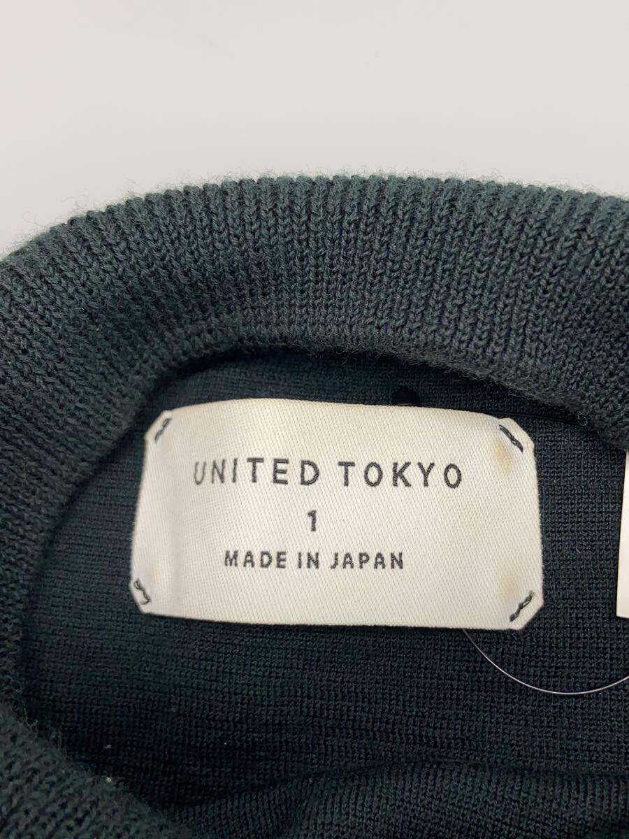 UNITED TOKYO◆セーター(薄手)/1/ウール/GRN/無地/400530002_画像3