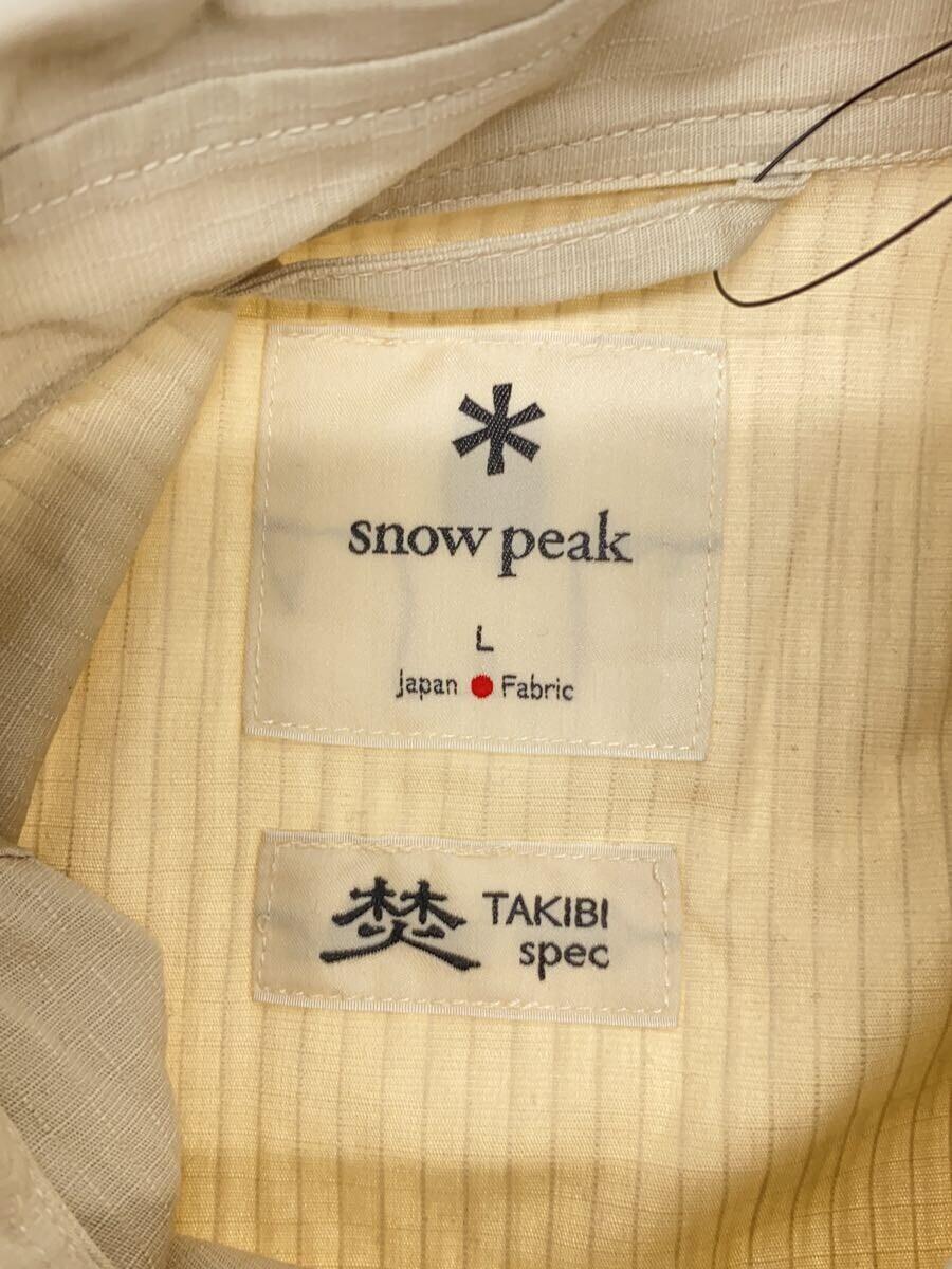 snow peak◆長袖シャツ/L/-/SH-22SU101_画像3