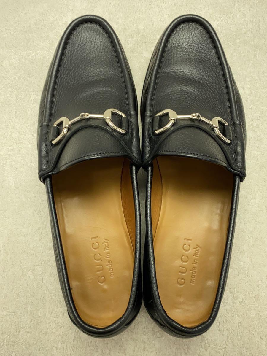 GUCCI◆ホースビットローファー/US8.5/BLK/レザー/367762/シルバー金具の画像3