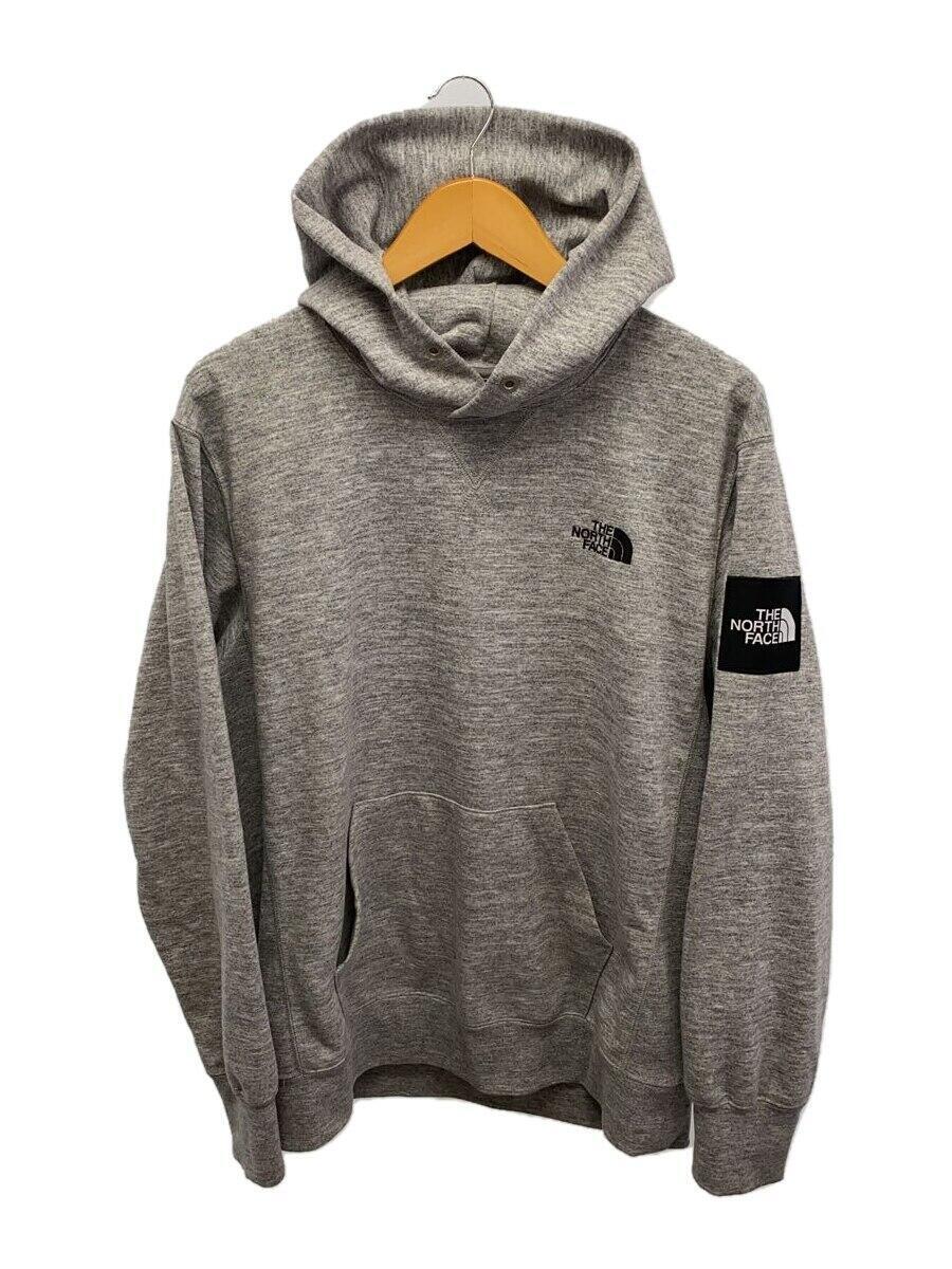 THE NORTH FACE◆SQUARE LOGO HOODIE/XL/ポリエステル/GRY/無地