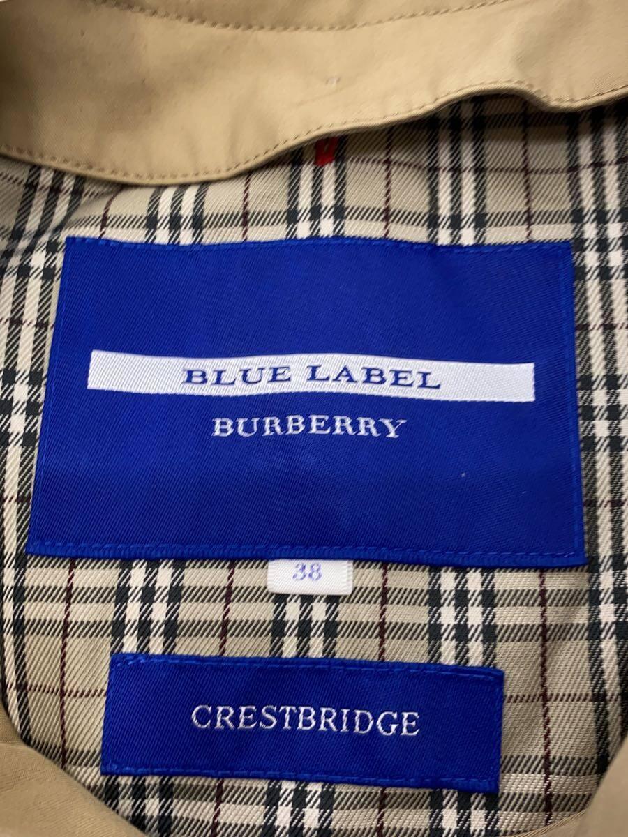 BURBERRY BLUE LABEL◆トレンチコート/38/コットン/BEG/E1A10-190-42_画像3