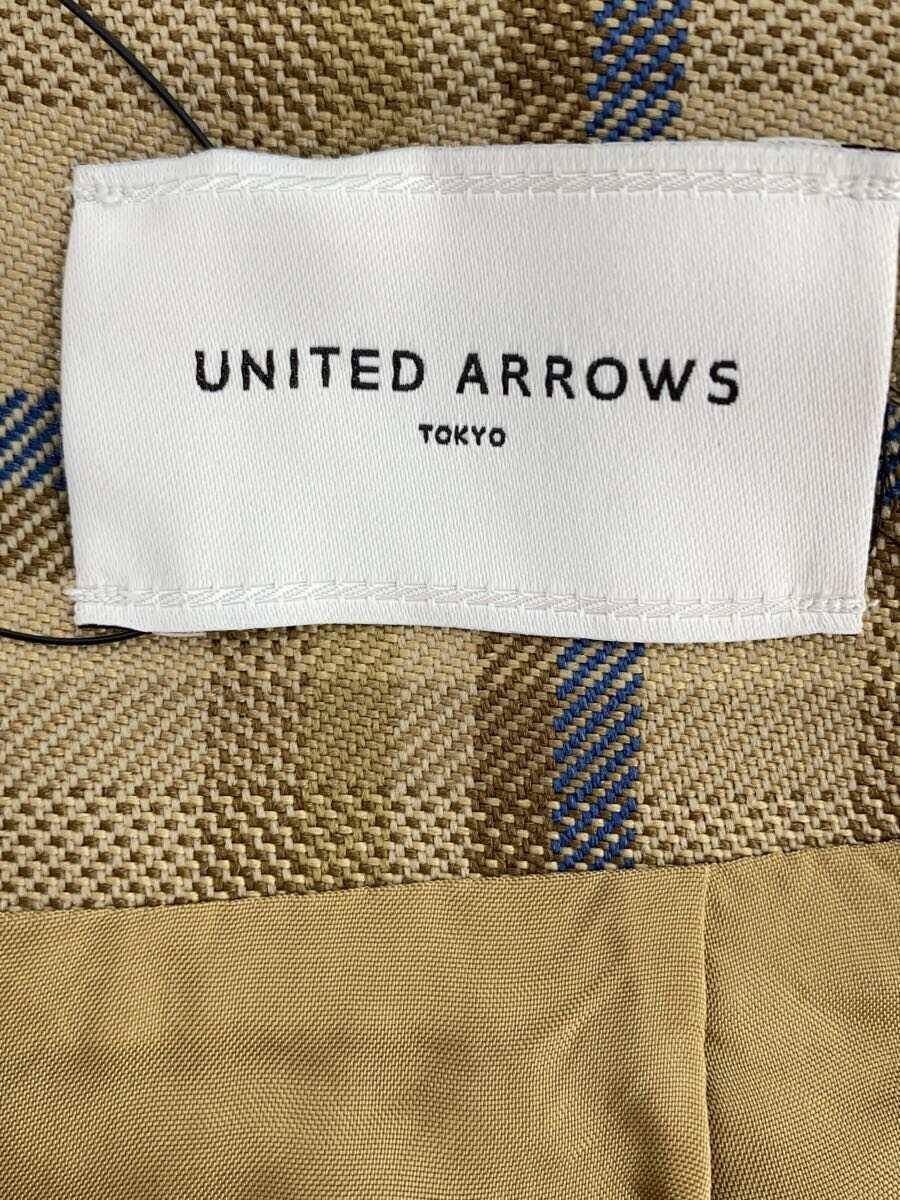 UNITED ARROWS◆ボトム/38/ポリエステル/マルチカラー/チェック/1514-144-4524/_画像4