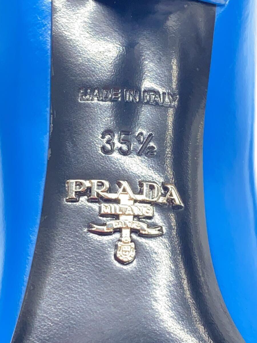 PRADA◆パンプス/35.5/BLU/エナメル_画像5