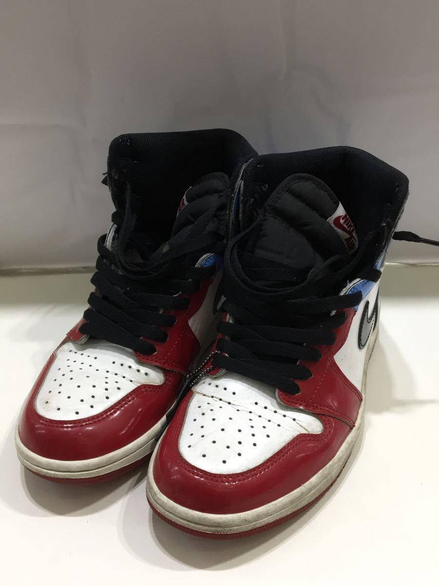 NIKE◆AIR JORDAN 1 RETRO HIGH OG FEARLESS//ホワイト/CK5666-100/26cm/WH_画像2