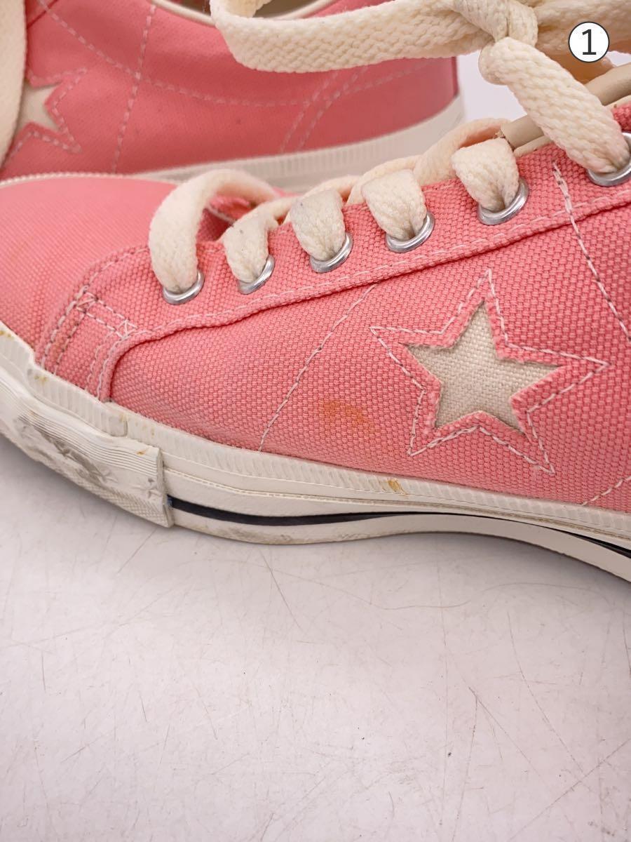CONVERSE◆ONE STAR J VTG CANVS/ローカットスニーカー/26cm/PNK/MADE IN JAPAN_画像6