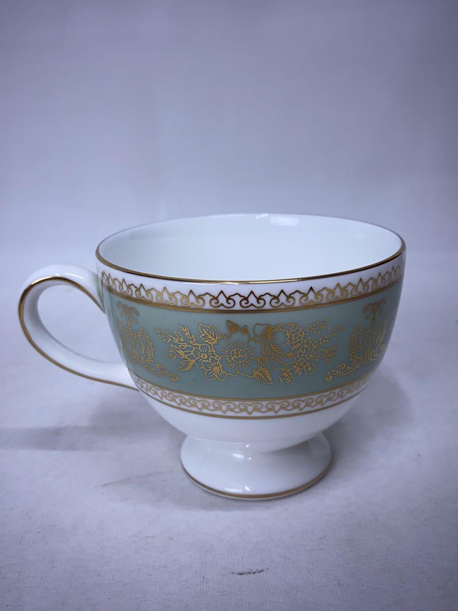 WEDGWOOD◆カップ&ソーサー/グリーン/COLUMBIA_画像4