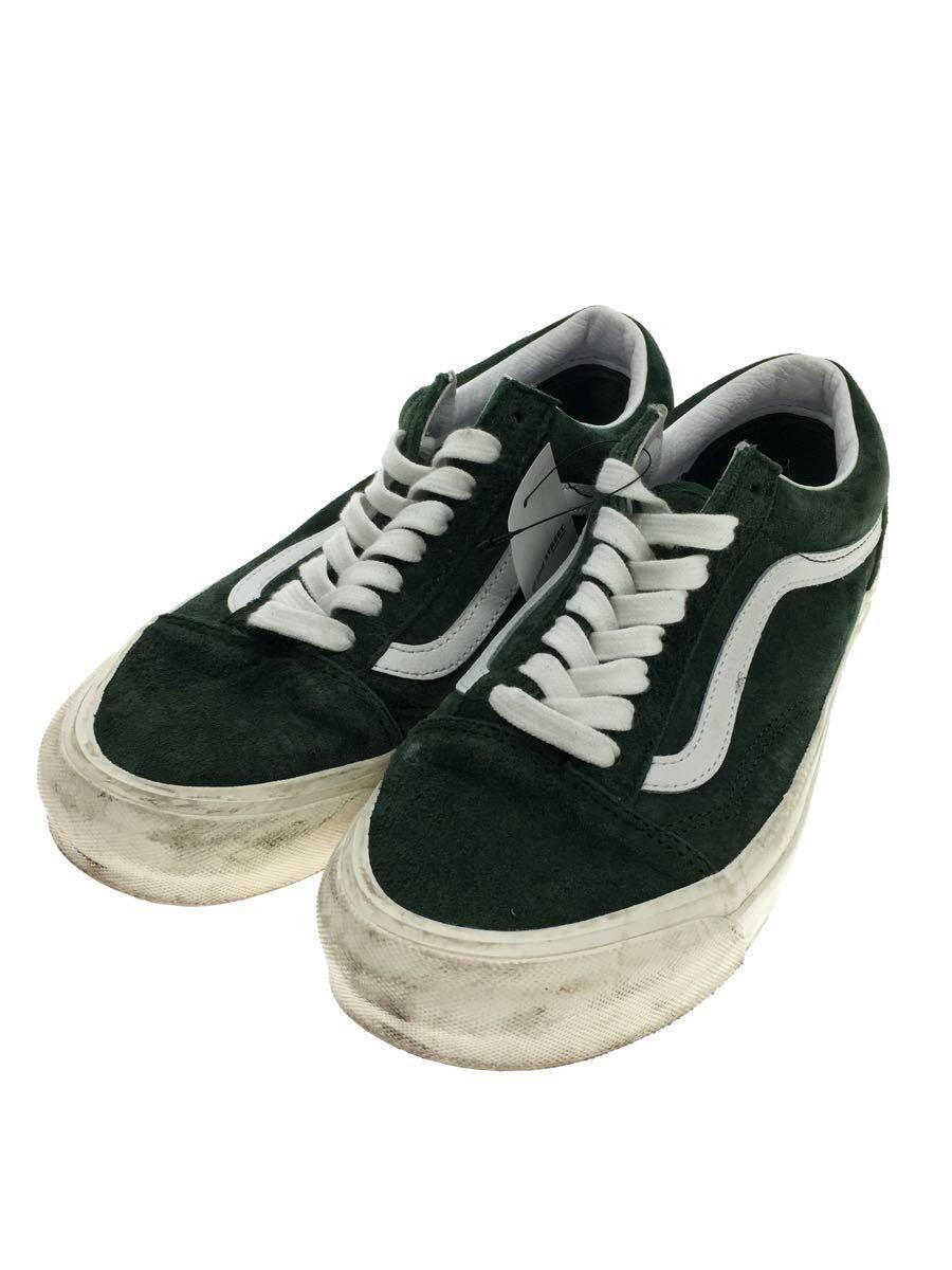 VANS◆ローカットスニーカー/オールドスクール/24.5cm/GRN/豚革_画像2