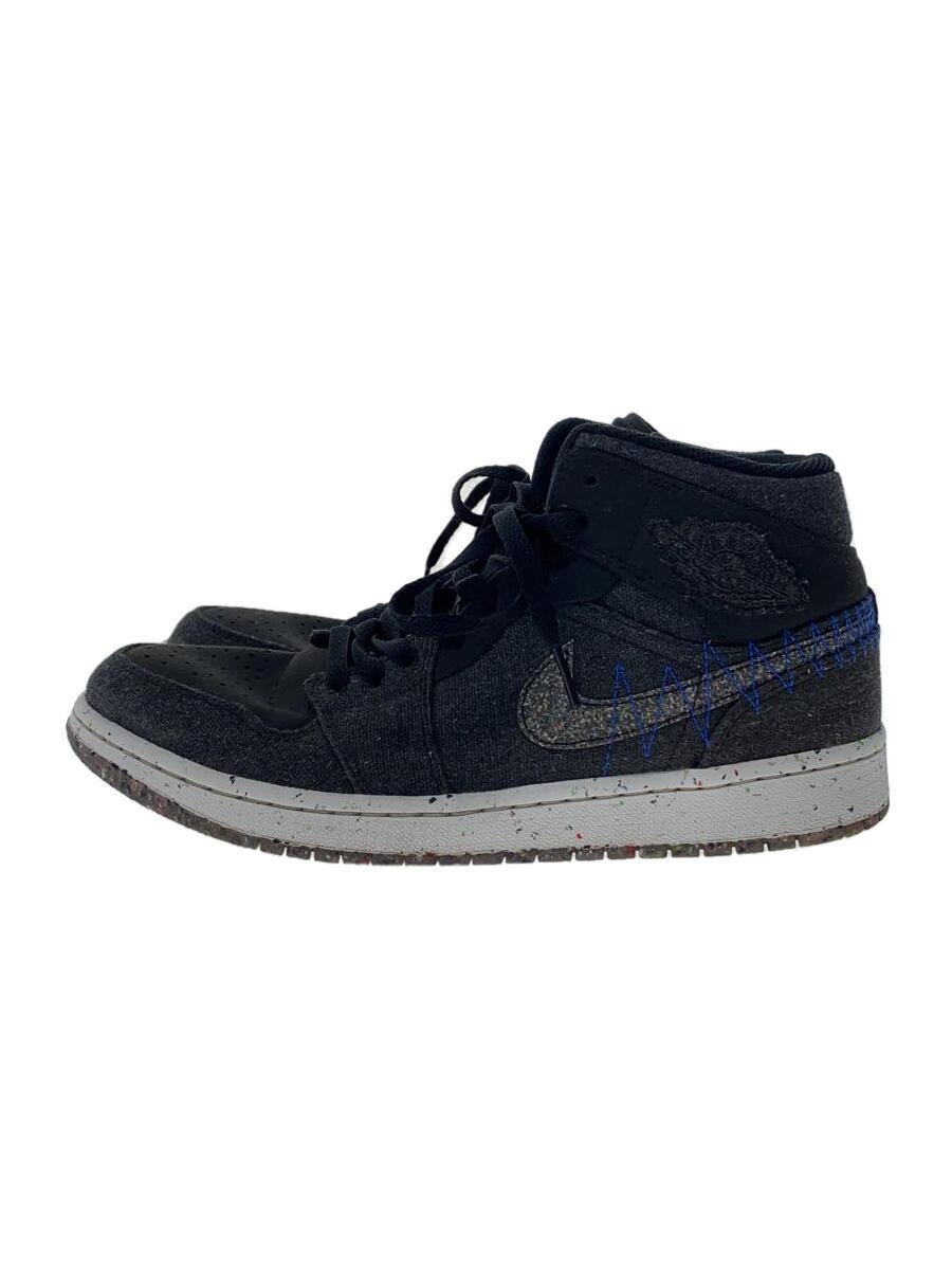 NIKE◆AIR JORDAN 1 MID SE_エアジョーダン 1 ミッド SE/27.5cm/BLK/汚れ有