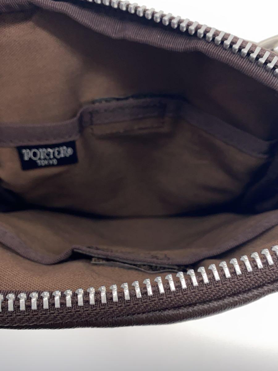 PORTER◆ポーター/ショルダーバッグ/レザー/BRW/707-07146_画像6