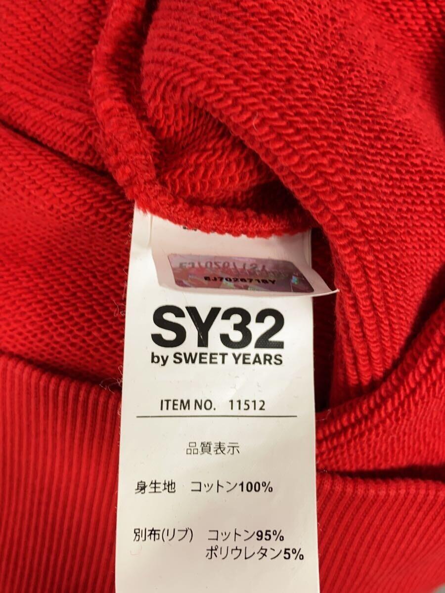 SY32 by SWEET YEARS◆ビッグシルエットジップフーディ/11512/スウェットパンツ/11523/セットアップ/レッド/M_画像4