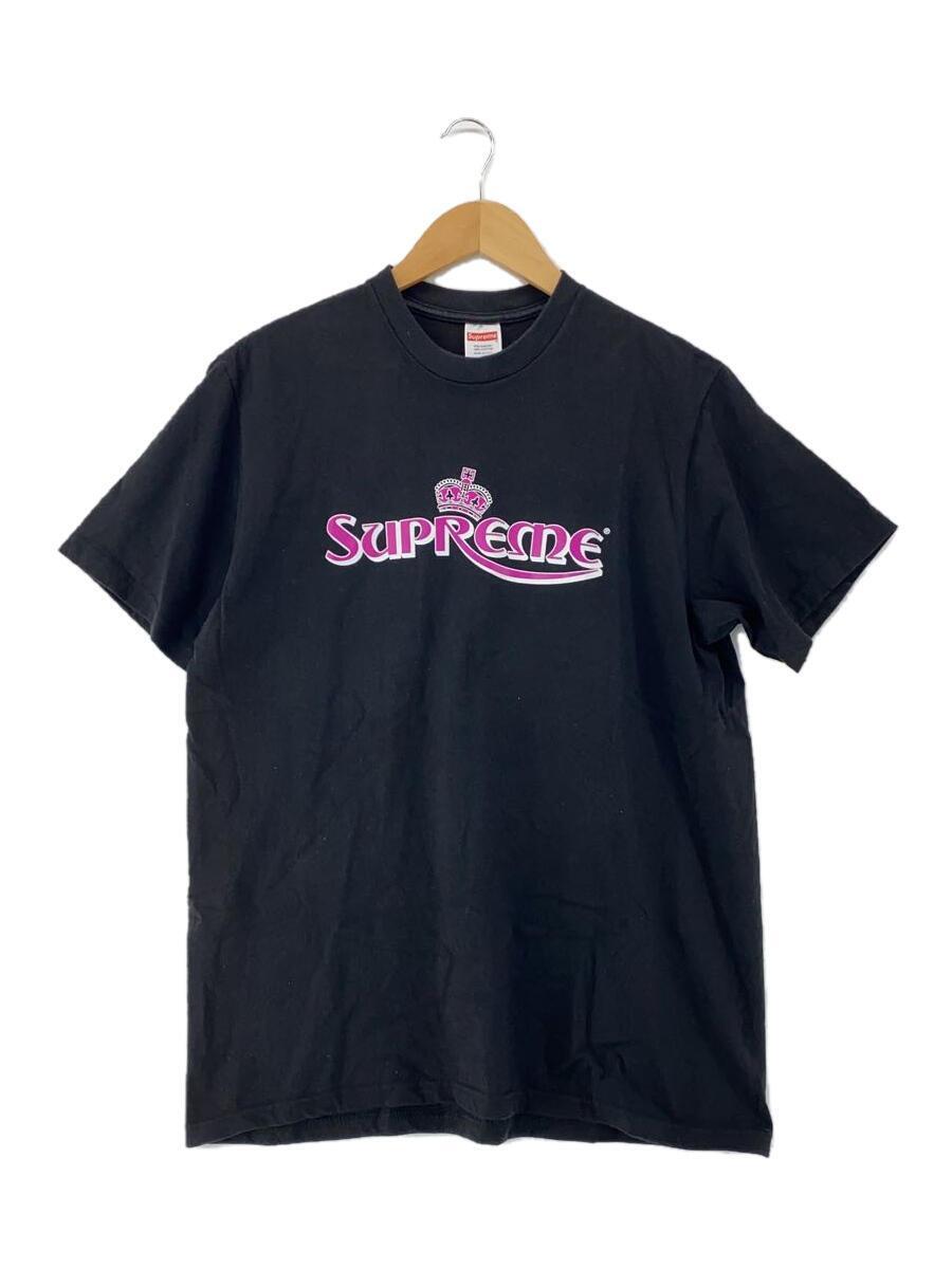 Supreme◆crown Tee/アメリカ製/Tシャツ/M/コットン/BLK/プリント