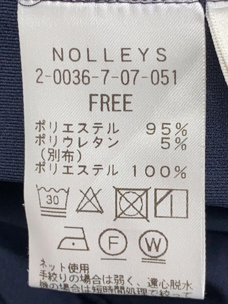 NOLLEY’S◆長袖ワンピース/FREE/ポリエステル/NVY/無地/2-0036-7-07-051_画像4