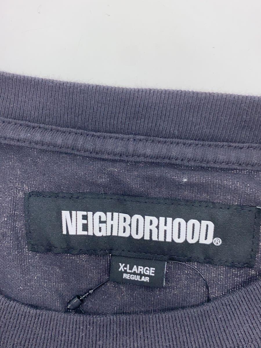 NEIGHBORHOOD◆長袖Tシャツ/XL/コットン/BLK/231oknh-csm03_画像3