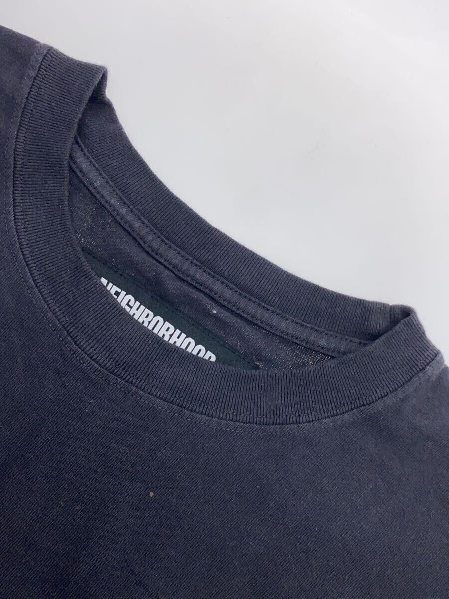 NEIGHBORHOOD◆長袖Tシャツ/XL/コットン/BLK/231oknh-csm03_画像6