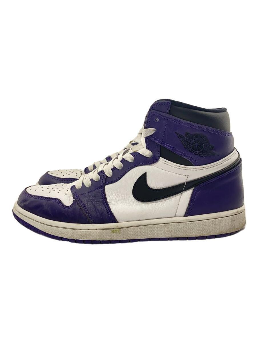 NIKE◆AIR JORDAN 1 RETRO HIGH OG/27.5cm/PUP_画像1