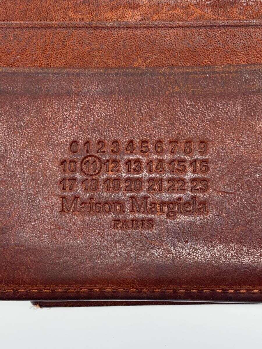 Maison Margiela◆2つ折り財布/レザー/BRW/メンズ/S55UI0132_画像3
