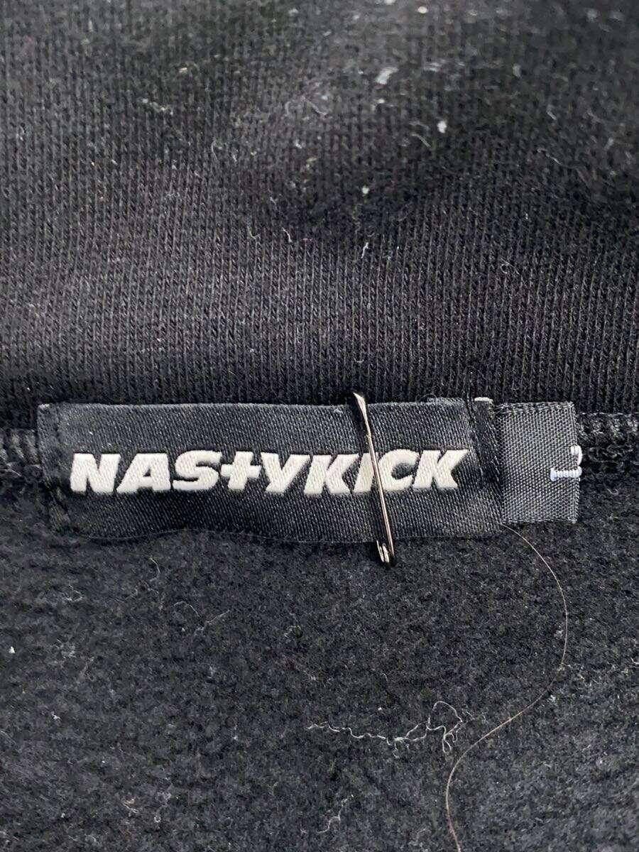 NASTYKICK/Mini Logo Half Zip-Up/L/ブラック/使用感有_画像3