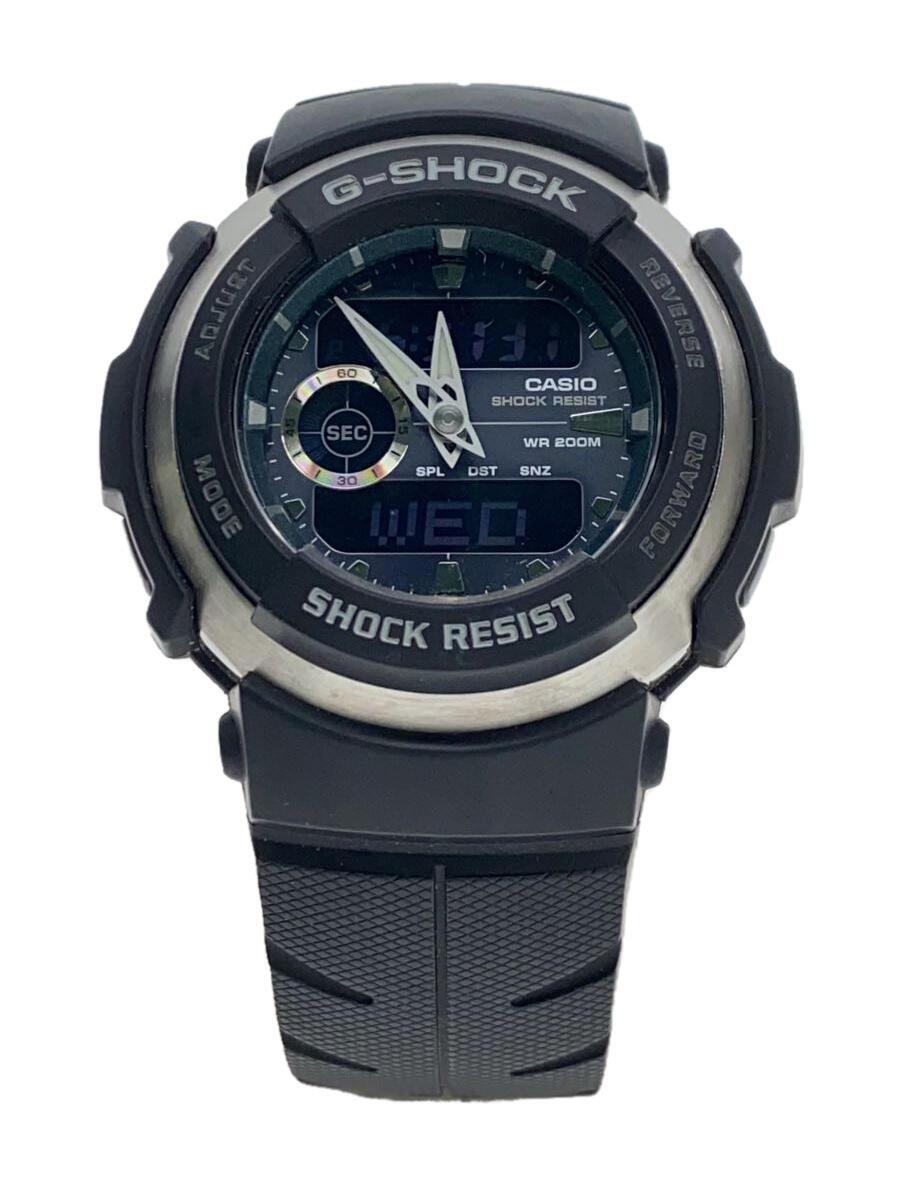 CASIO◆クォーツ腕時計・G-SHOCK/デジアナ/ラバー/BLK/G-300-3AJF_画像1