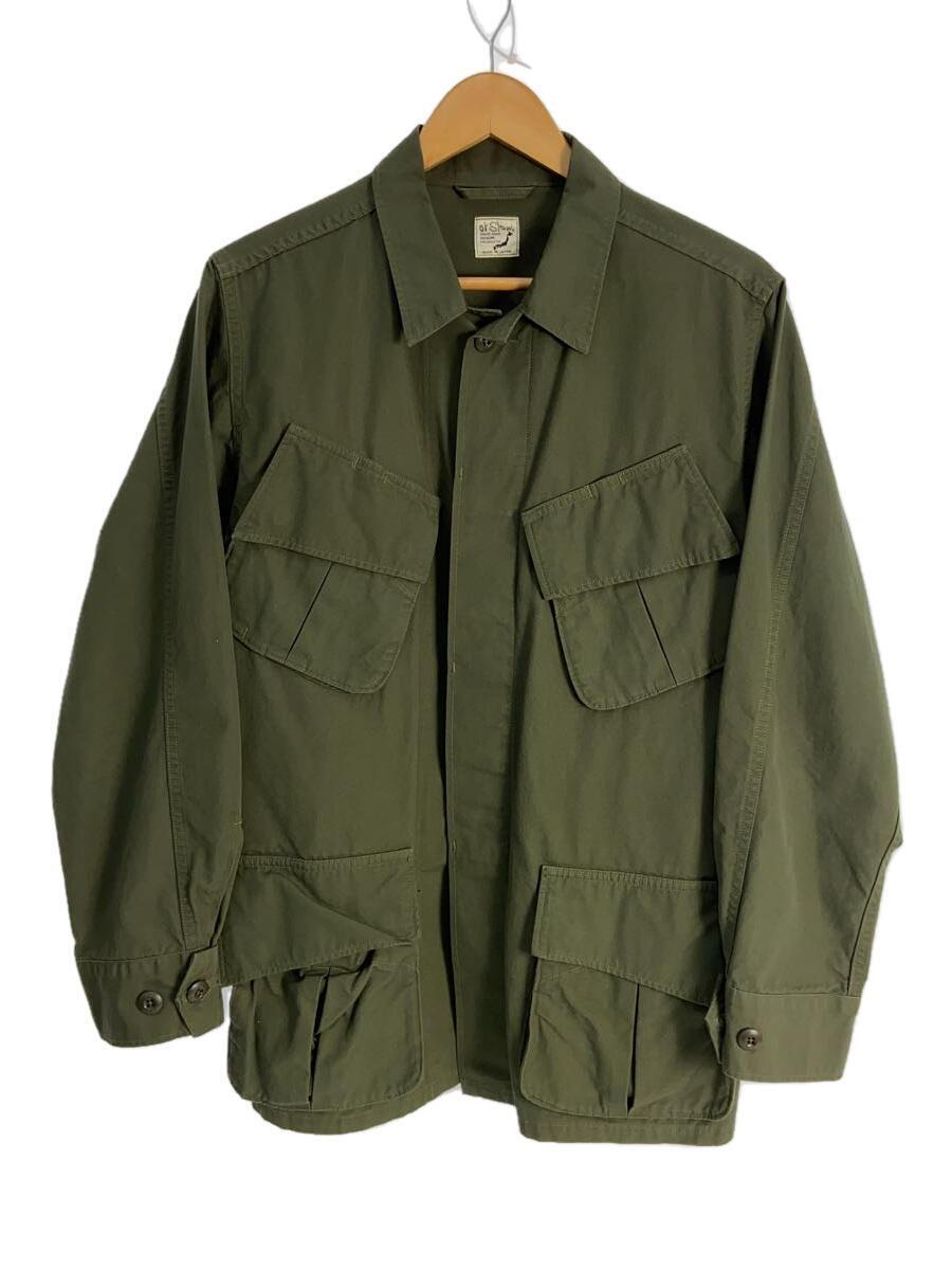 orSlow◆US ARMY TROPICAL JACKET/ミリタリージャケット/S/コットン/KHK/無地_画像1