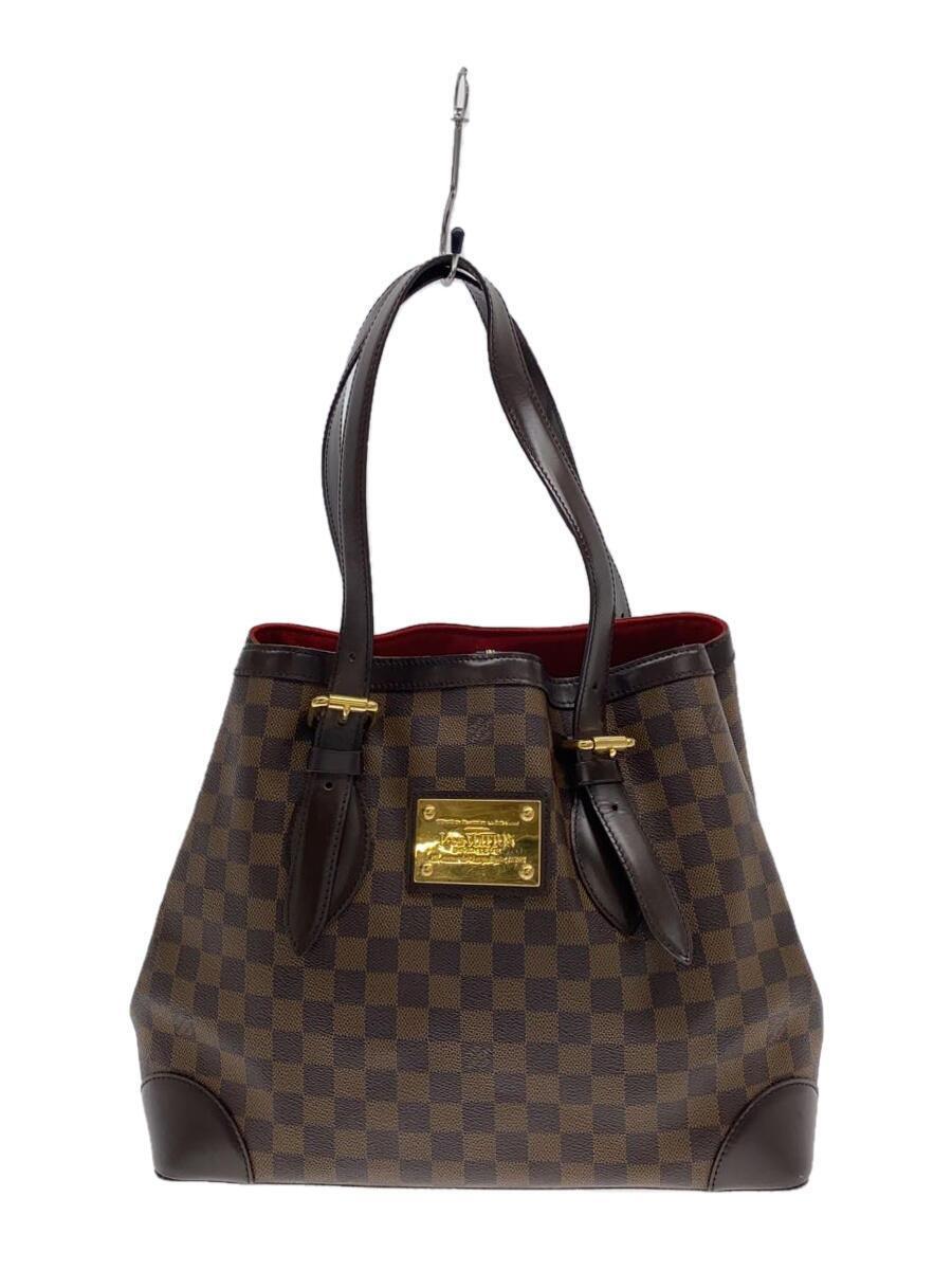 LOUIS VUITTON◆ハムステッドPM_ダミエ・エベヌ_BRW/PVC/BRW_画像1