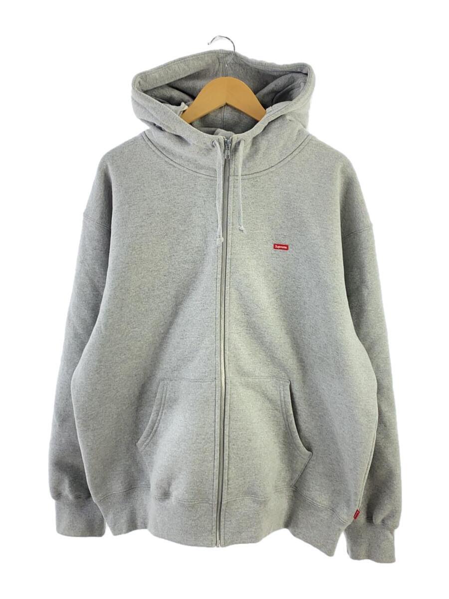 Supreme◆Small Box Zip Up Hooded Sweatshirt/ジップパーカー/XL/コットン/GRY