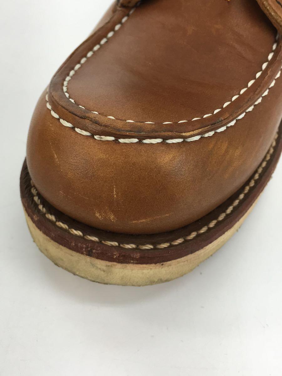 RED WING◆レースアップブーツ・6インチモックトゥ/25.5cm/BRW/レザー_画像6