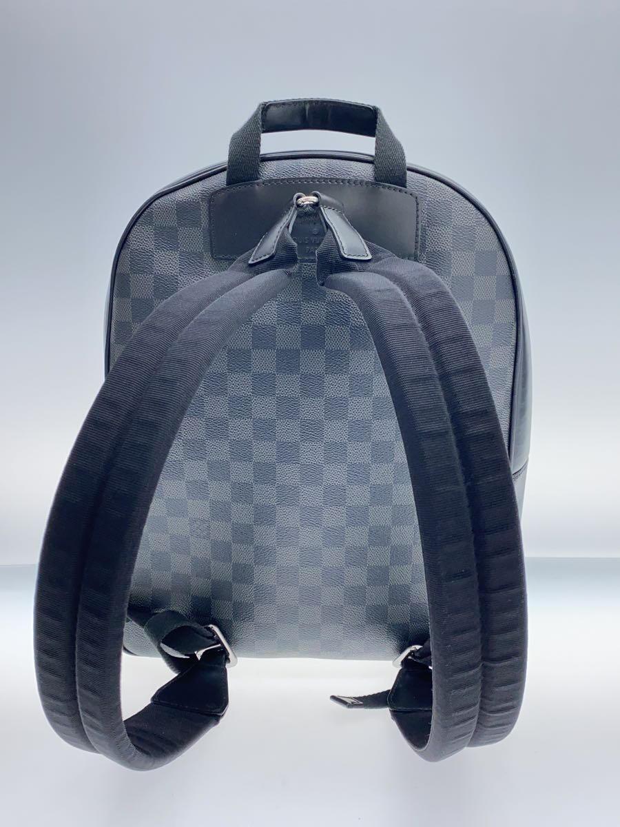 LOUIS VUITTON◆ジョッシュ_ダミエ・グラフィット_BLK/PVC/BLK_画像3