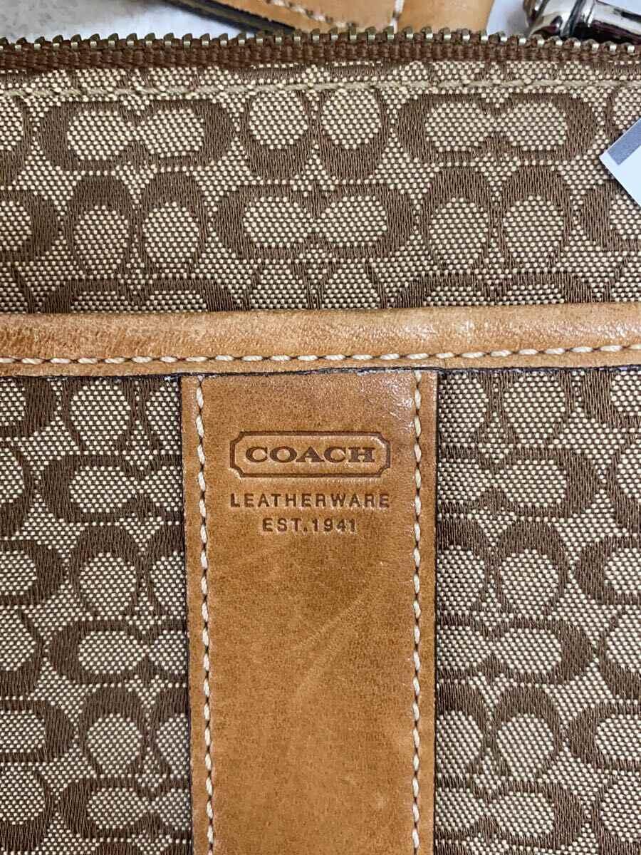 COACH◆ショルダーバッグ/キャンバス/CML/総柄_画像5