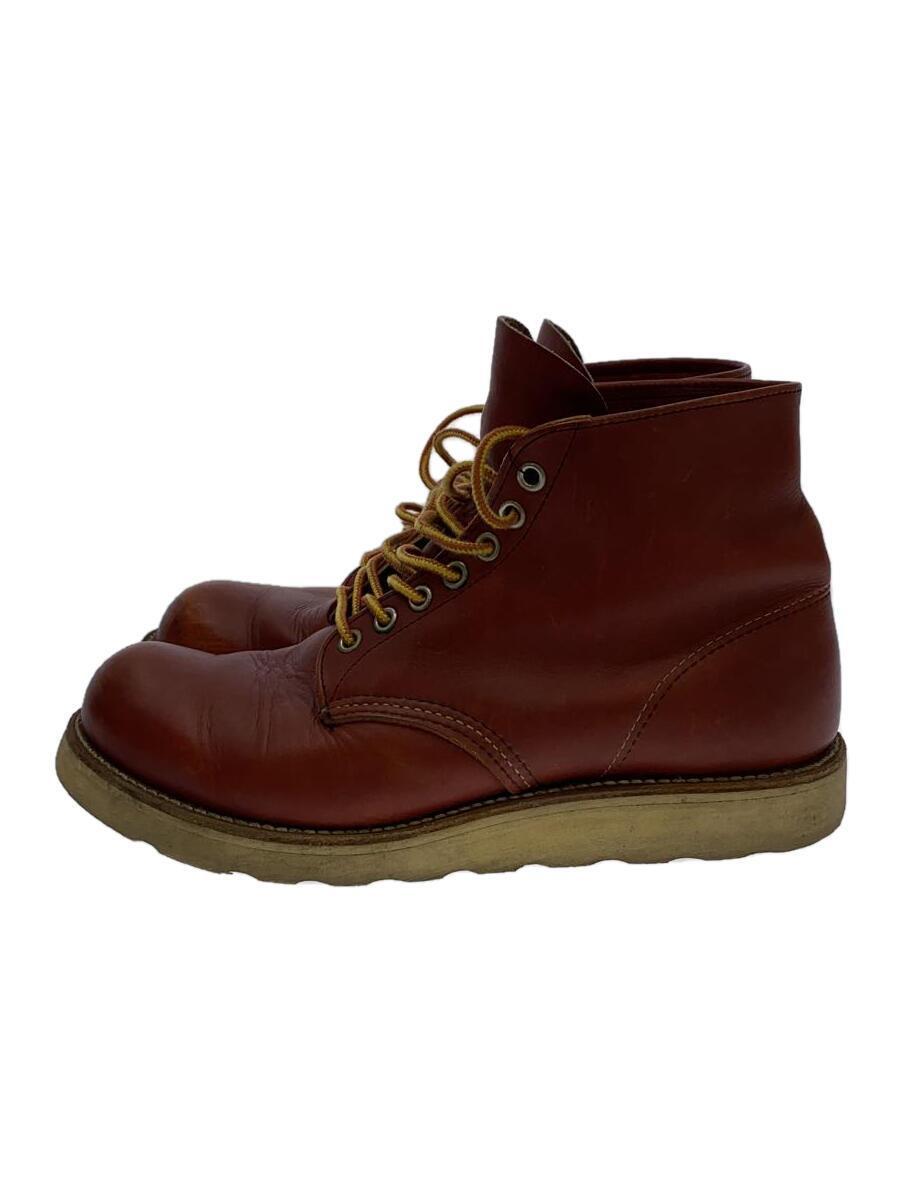 RED WING◆デッキシューズ/UK7.5/BRW/レザー/Irish Setter/半円犬タグ