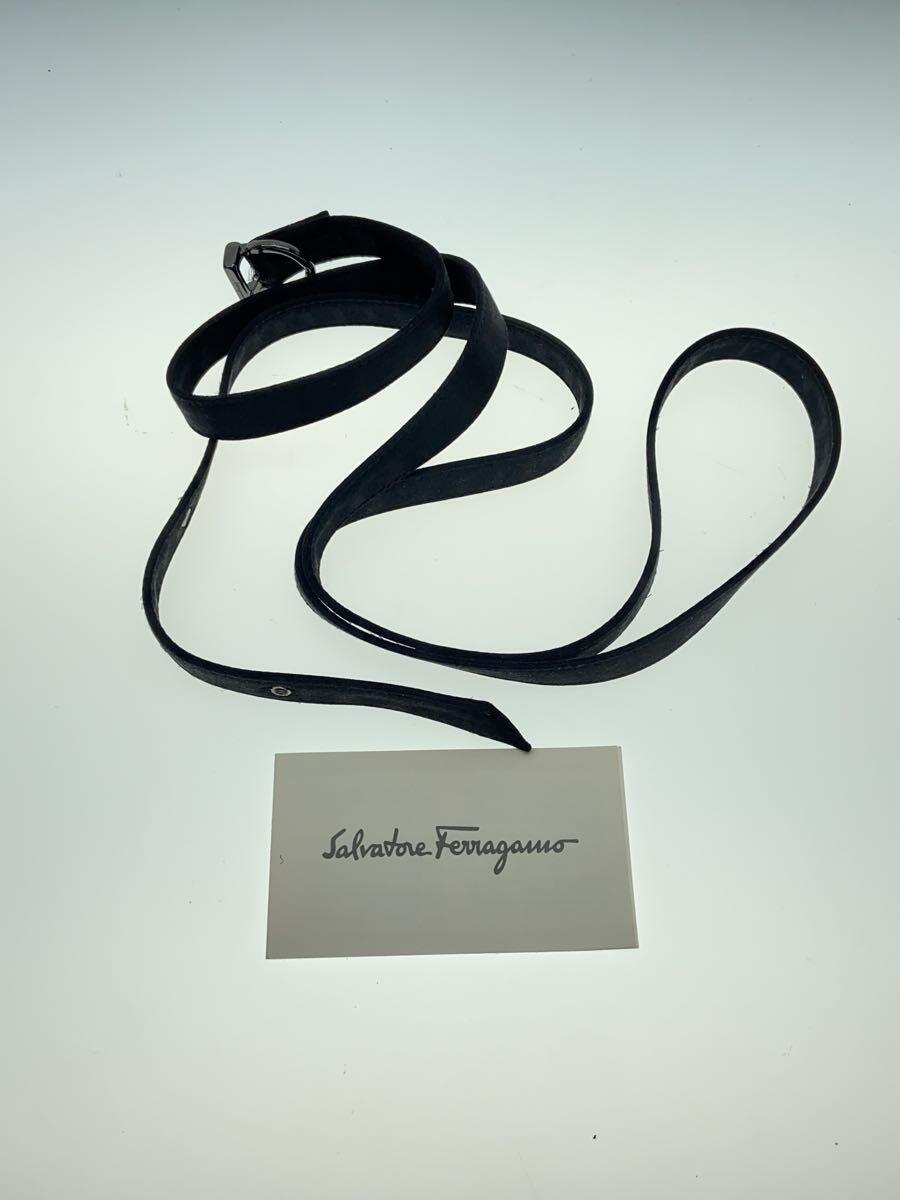 Salvatore Ferragamo◆ヴェラリボン/サテン2way/ハンドバッグ/-/BLK/無地/BW-215686_画像9