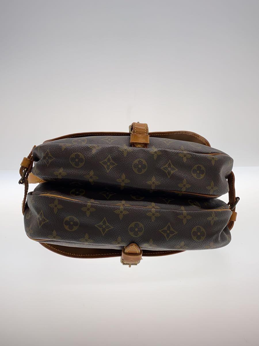 LOUIS VUITTON◆1)ソミュール30_モノグラム・キャンバス_BRW/PVC/BRW_画像4