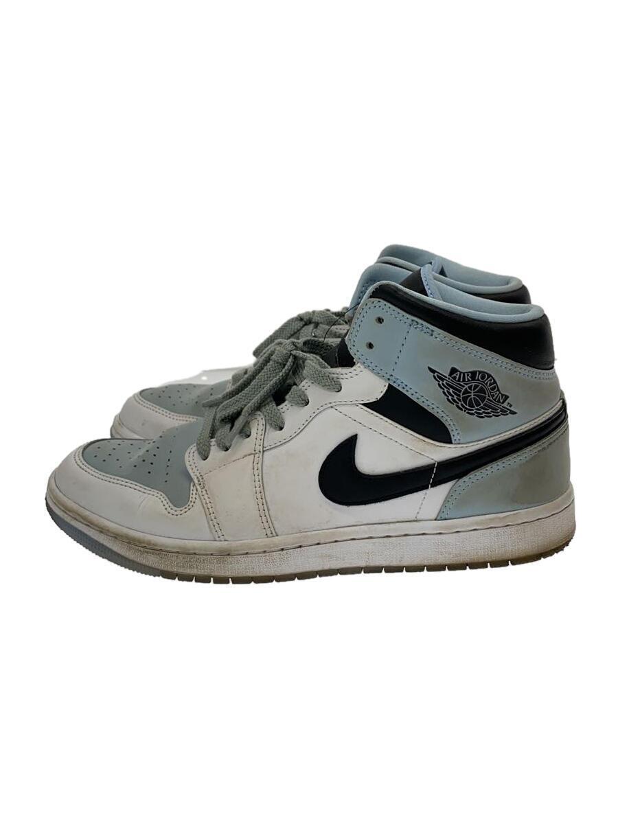 NIKE◆AIR JORDAN 1 MID SE_エアジョーダン 1 ミッド SE/26.5cm/BLU_画像1