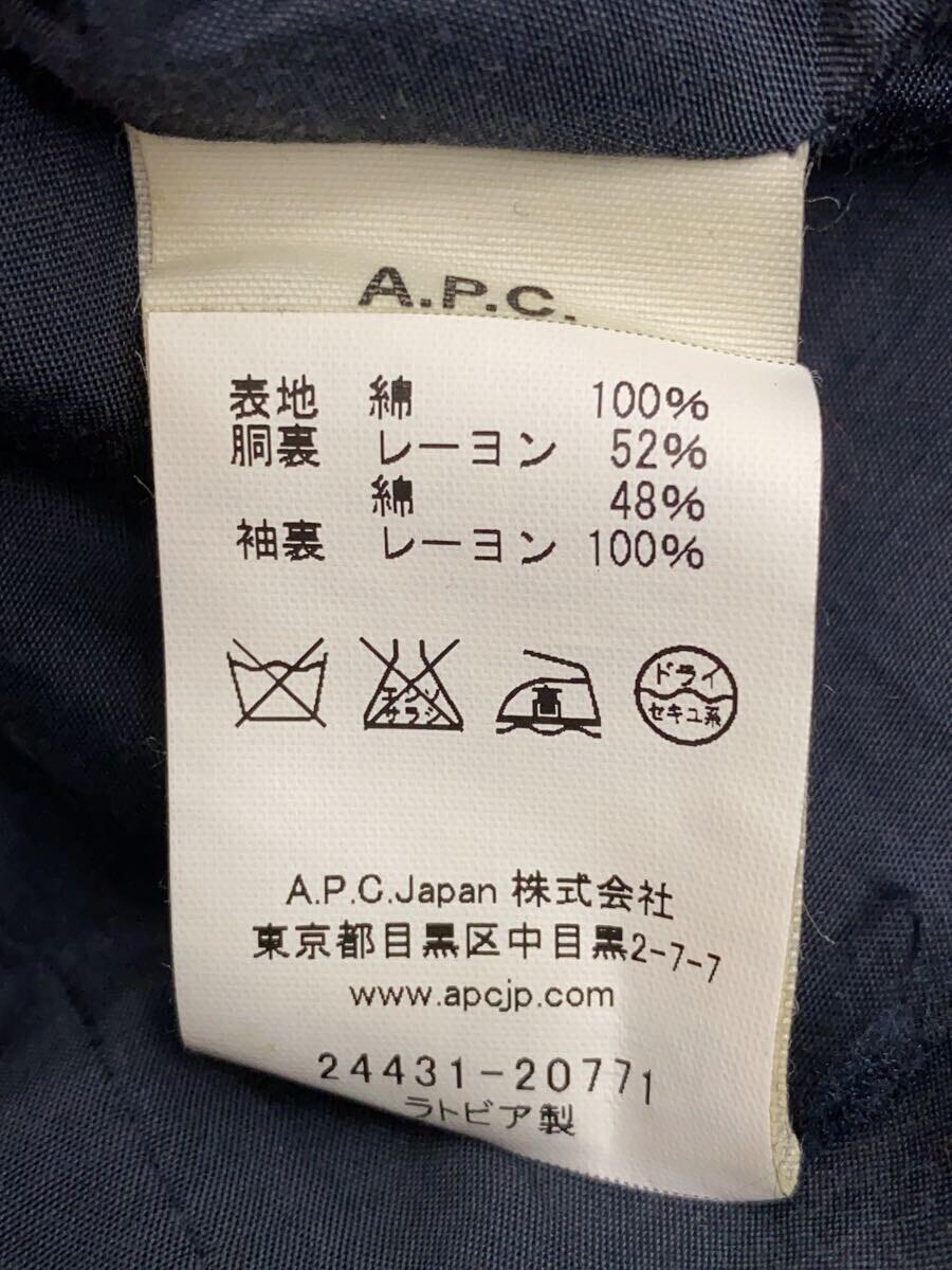 A.P.C.◆トレンチコート/S/コットン/NVY_画像5