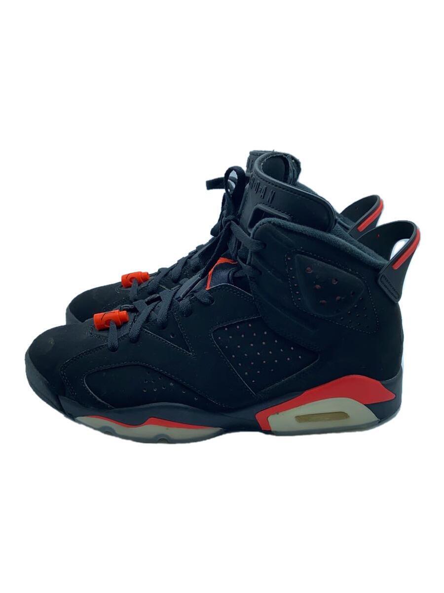 NIKE◆AIR JORDAN 6 RETRO/エアジョーダンレトロ/ブラック/384664-060/28cm/BLK_画像1